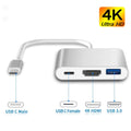 USB C to HDMI Adapter Type C AV Converter 4K HDMI USB 3.0 Port USB-C Female V324-YMS-067