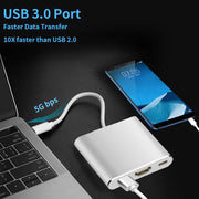 USB C to HDMI Adapter Type C AV Converter 4K HDMI USB 3.0 Port USB-C Female V324-YMS-067