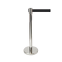 Retractable Queue Crowd Control Barriers | Silver Pole Black Belt V337-CROW-R