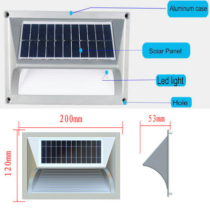 Solar Step Light - Warm White with Silver Case V341-SSGL-03