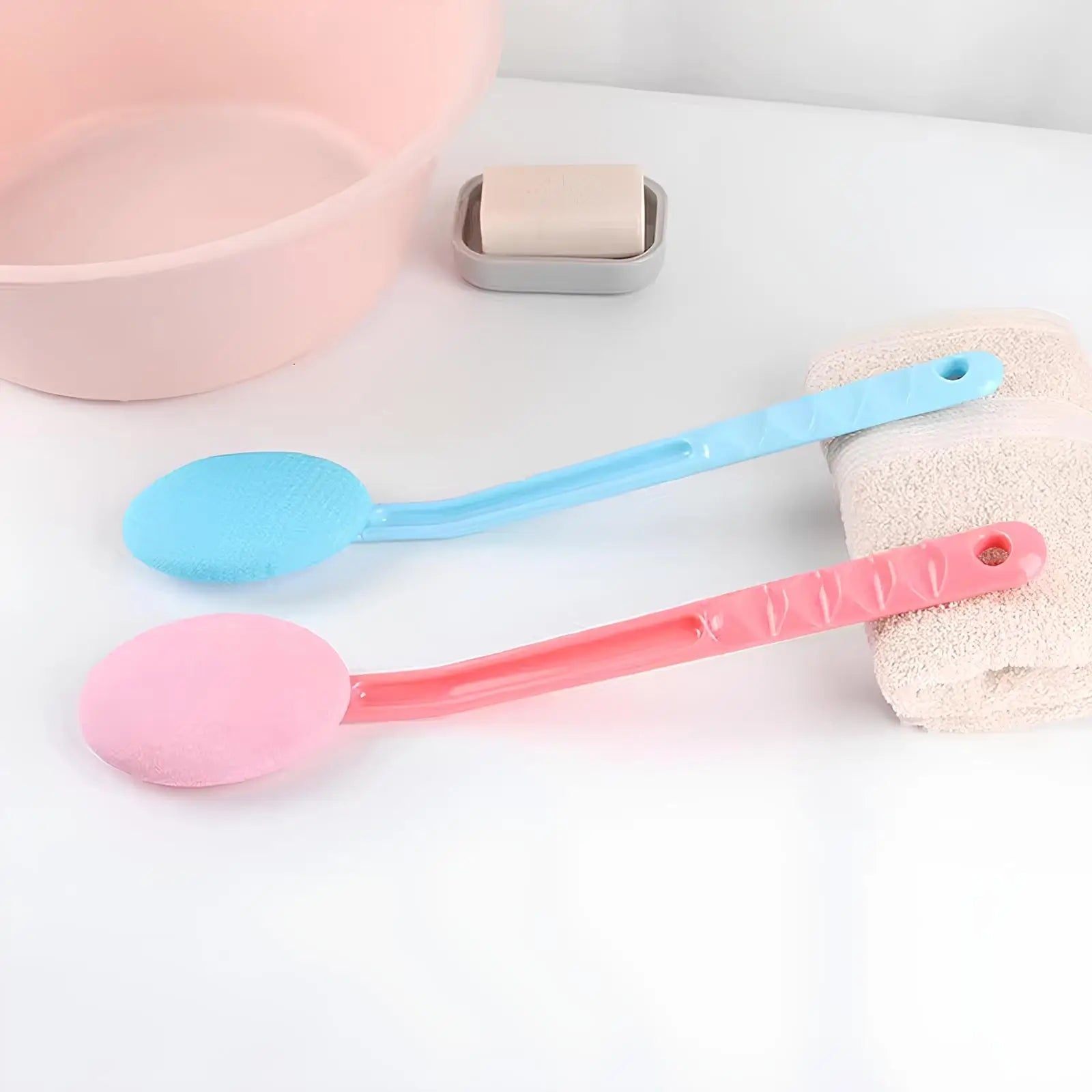 Back & Body Self Bath Brush Lotion Applicator - Blue V346-LOTION-BLUE