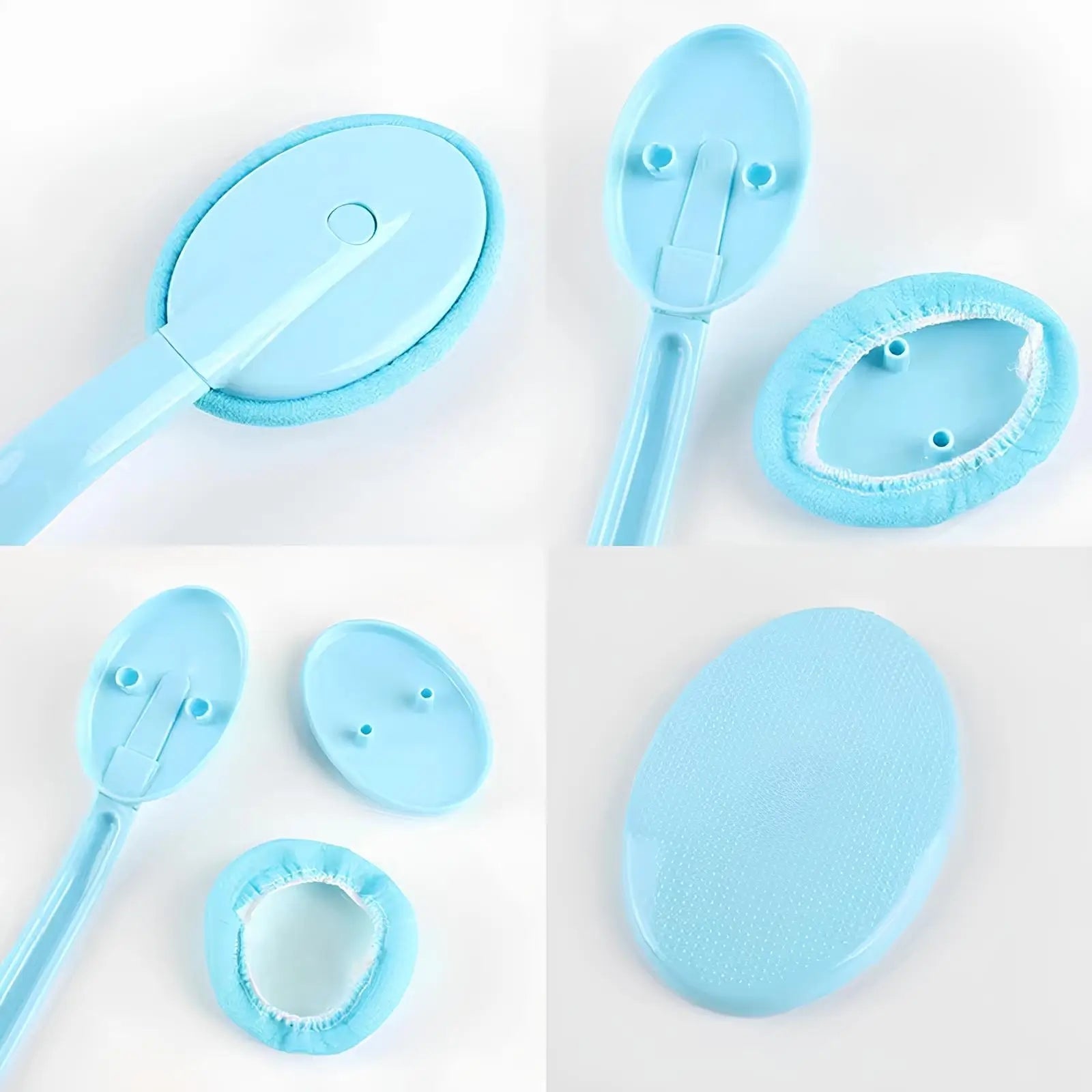 Back & Body Self Bath Brush Lotion Applicator - Blue V346-LOTION-BLUE