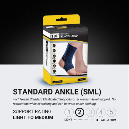 MX Health Standard Elasticated Ankle Support - Small V346-MX71211
