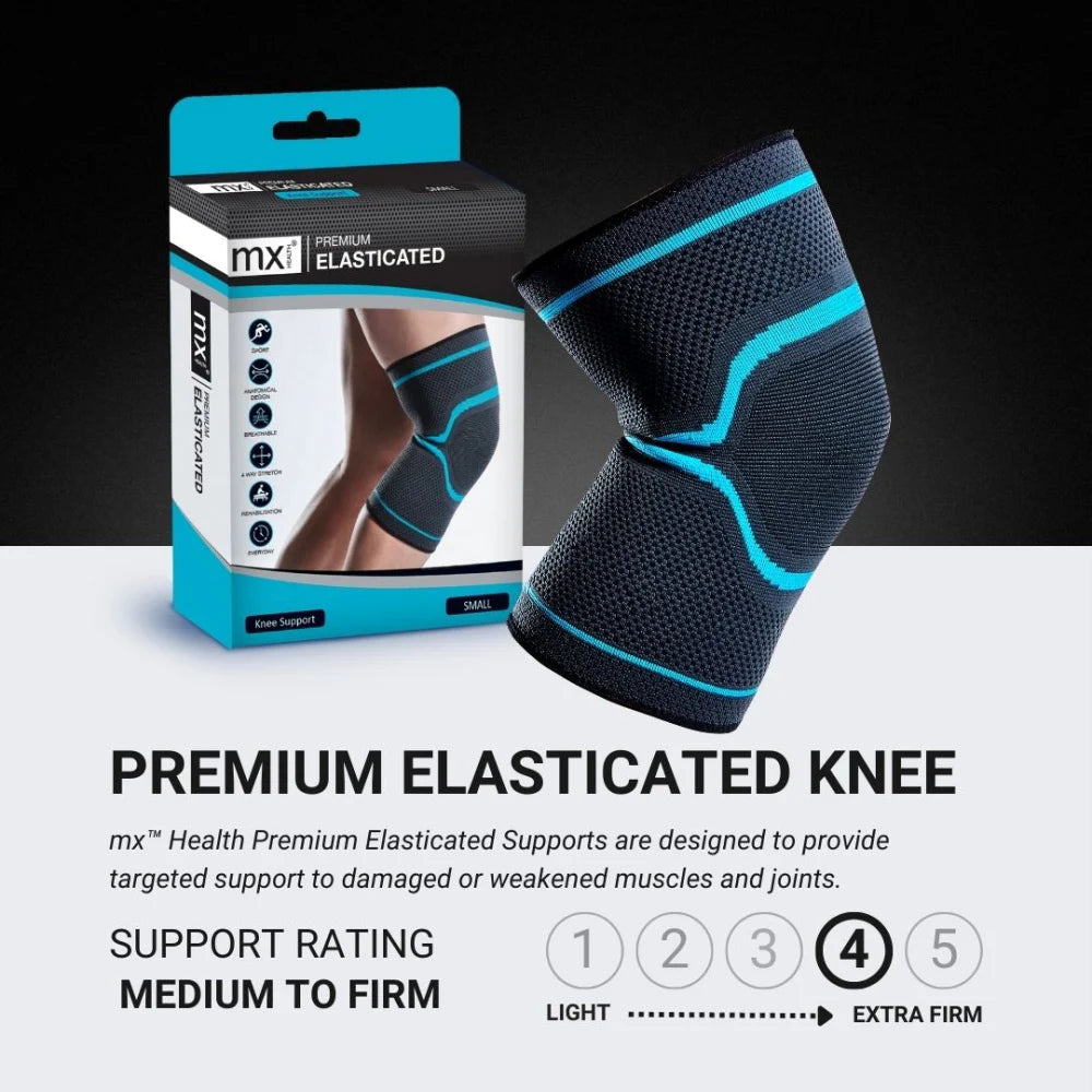 MX Health Premium Elasticated Knee Support - Small V346-MX72111