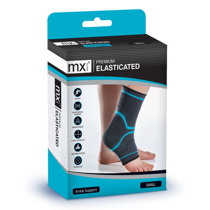 MX Health Premium Elasticated Ankle Support - Medium V346-MX72221