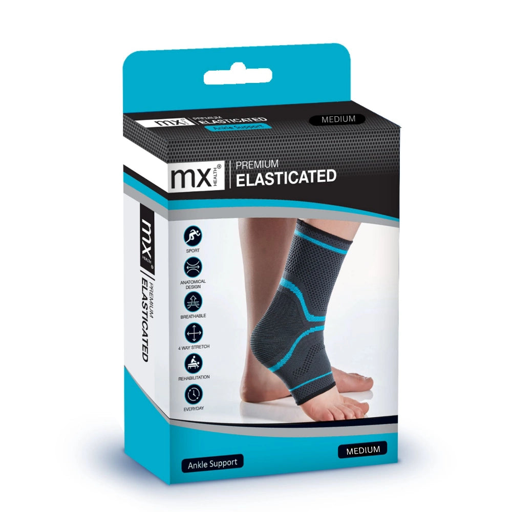 MX Health Premium Elasticated Ankle Support - Extra Large V346-MX72241