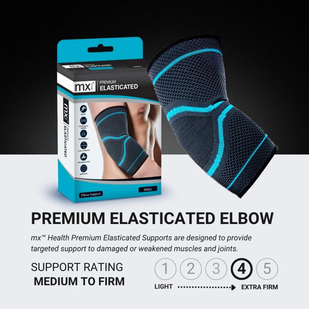 MX Health Premium Elasticated Elbow Support - Small V346-MX72311