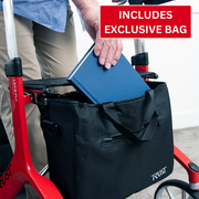 Let's Fly Mobility Rollator Wheelie Walker - Red V346-RED735003688
