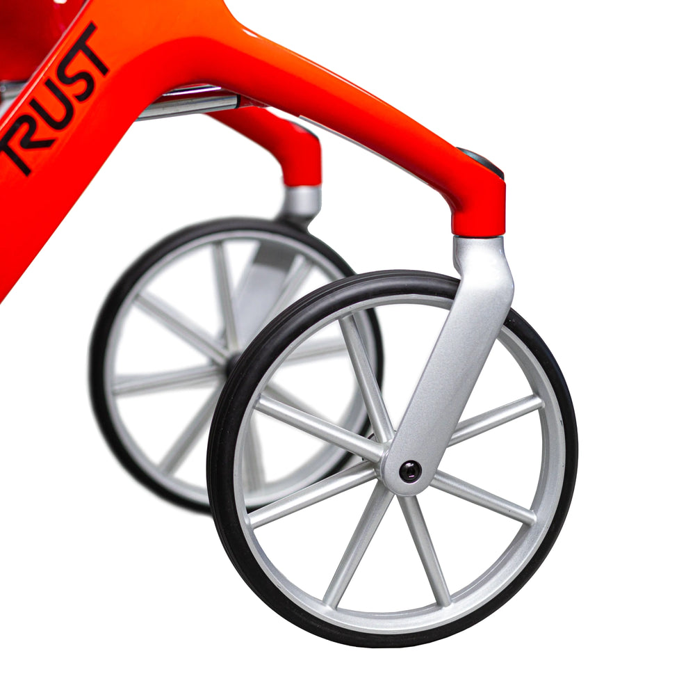 Let's Fly Mobility Rollator Wheelie Walker - Red V346-RED735003688