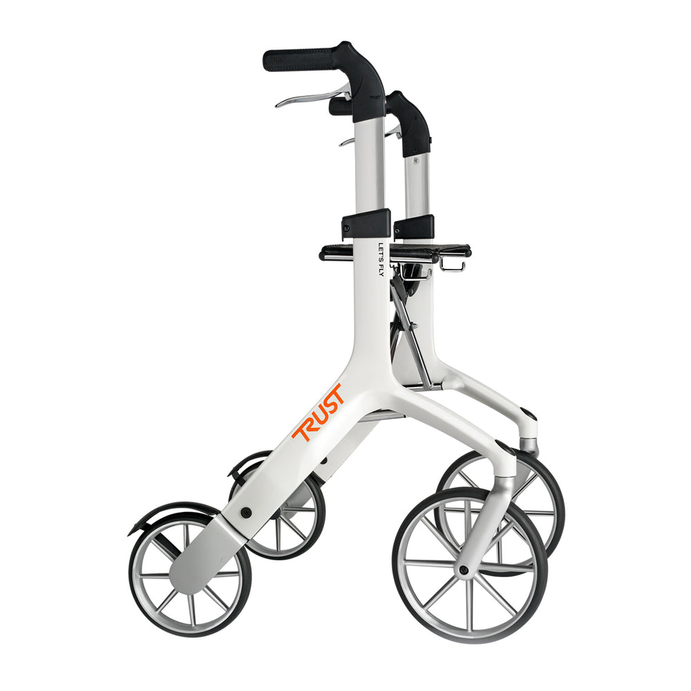 Let's Fly Mobility Rollator Wheelie Walker - Red V346-RED735003688