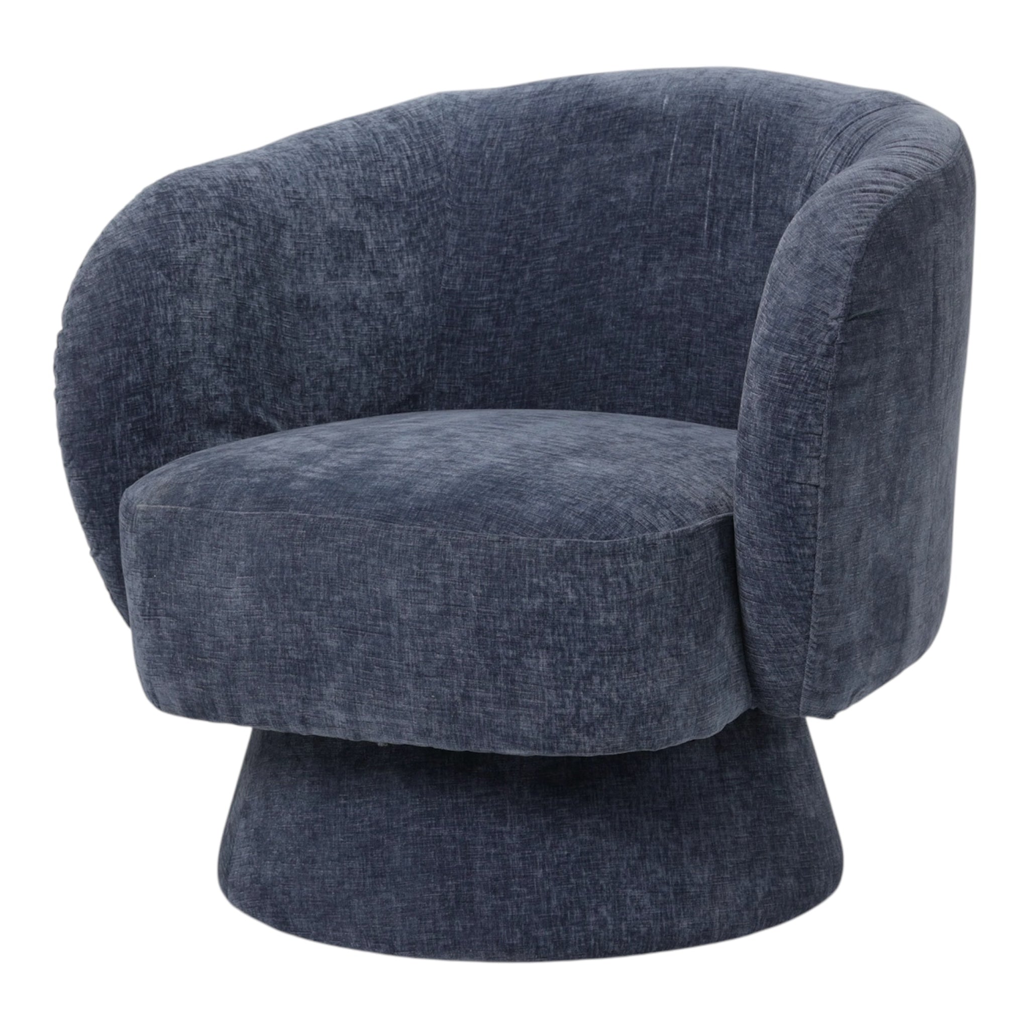 Interior Ave - Celine Swivel Armchair - Chenille Denim Blue V355-IA-AC-CB