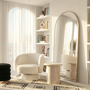 Interior Ave - Celine Swivel Armchair - Chenille Pearl White V355-IA-AC-CW