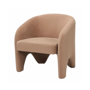 Interior Ave - Nova Sculptural Accent Chair - Velvet Chocolate V355-IA-AC-NC