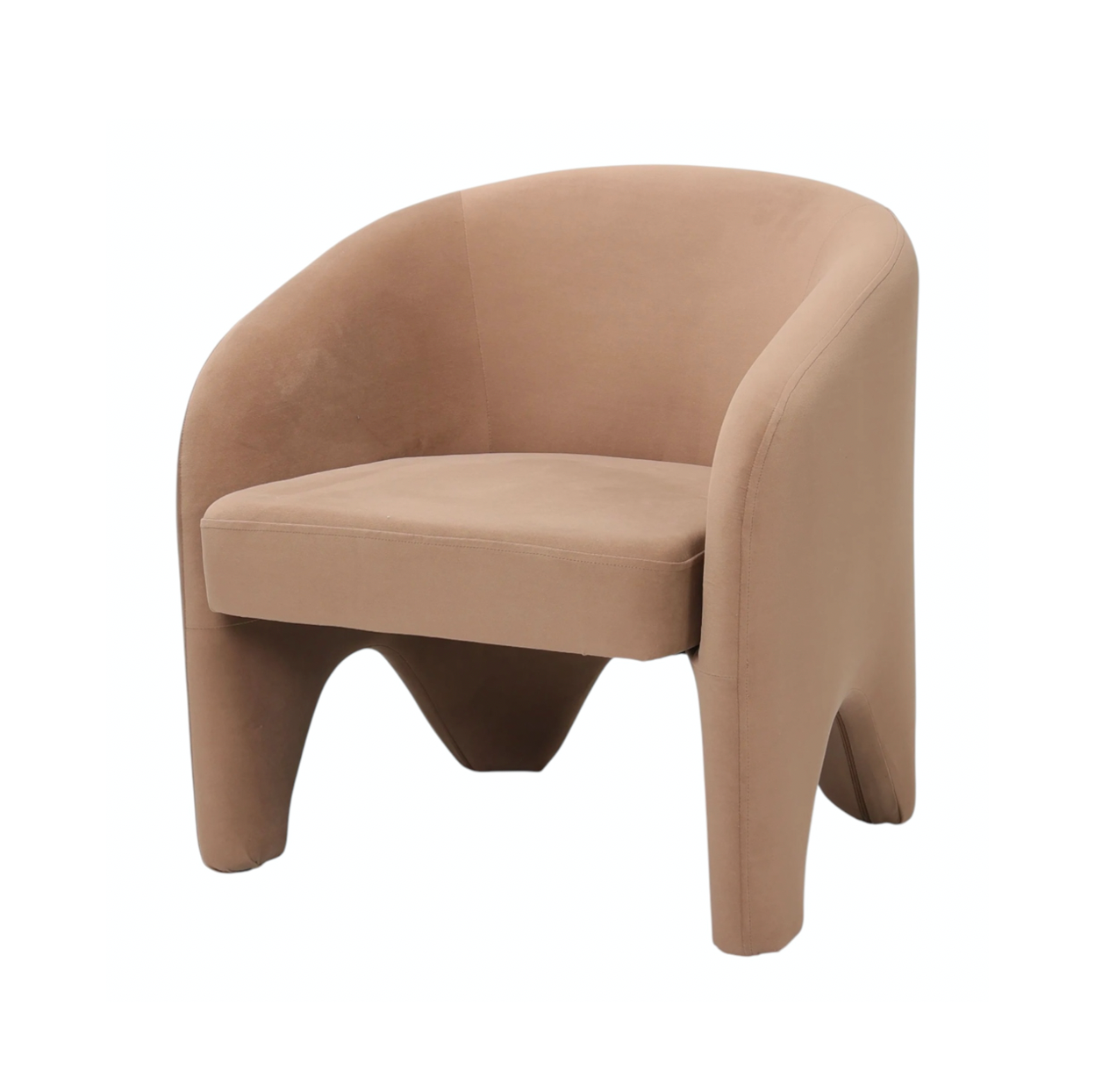 Interior Ave - Nova Sculptural Accent Chair - Velvet Chocolate V355-IA-AC-NC
