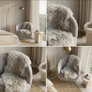 Interior Ave - Vespa Pleated Velvet Accent Chair - Pearl Grey V355-IA-AC-VG