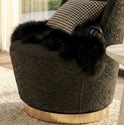 Interior Ave - Chateau Swivel Accent Chair - Charcoal Boucle V355-IA-ACC-CHS-CGY