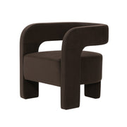 Interior Ave - Portia Velvet Arm Chair - Espresso V355-IA-ACC-POR-ESP