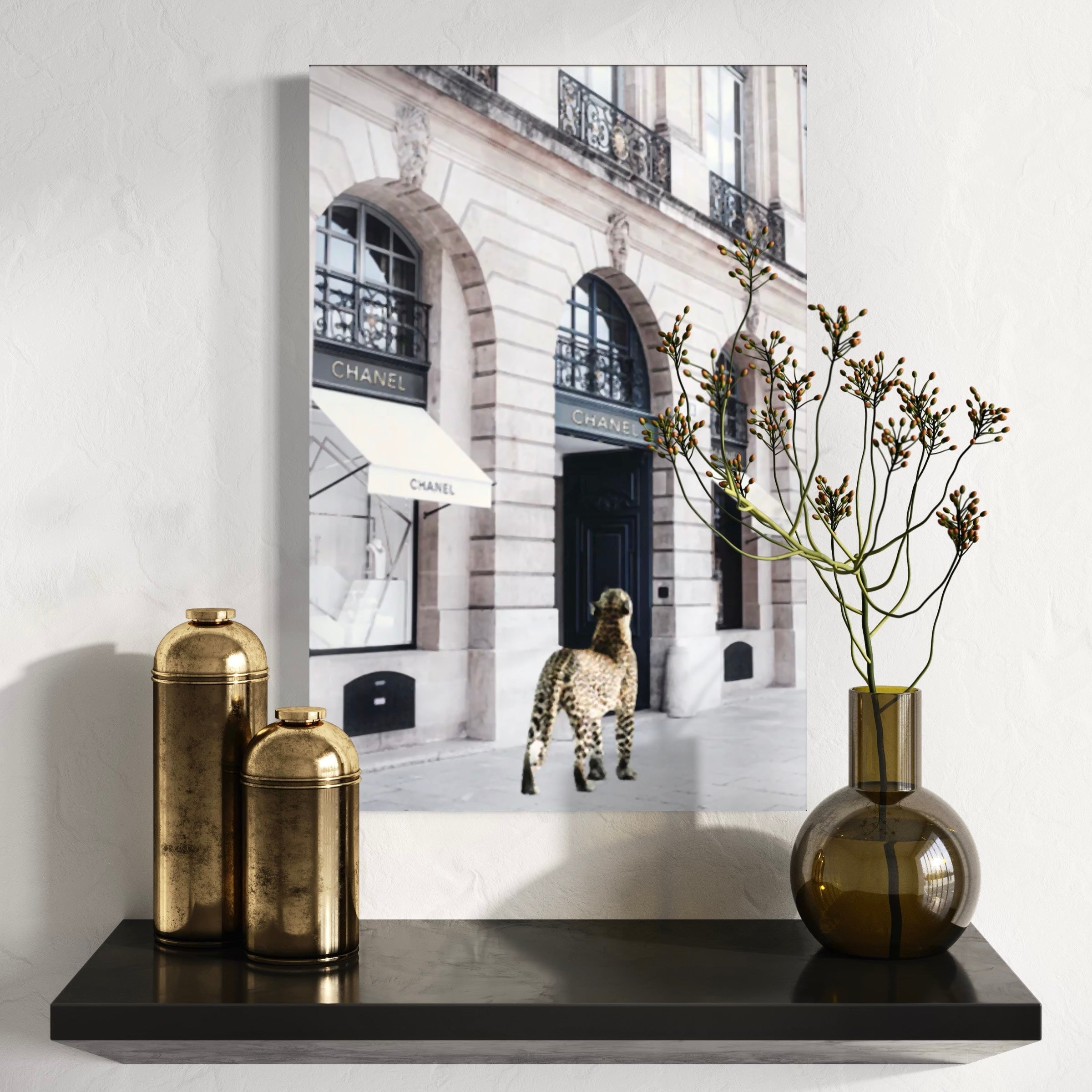 Interior Ave - Catwalk - 90cm x 60cm White Framed Artwork V355-IA-AW-CW-F9060