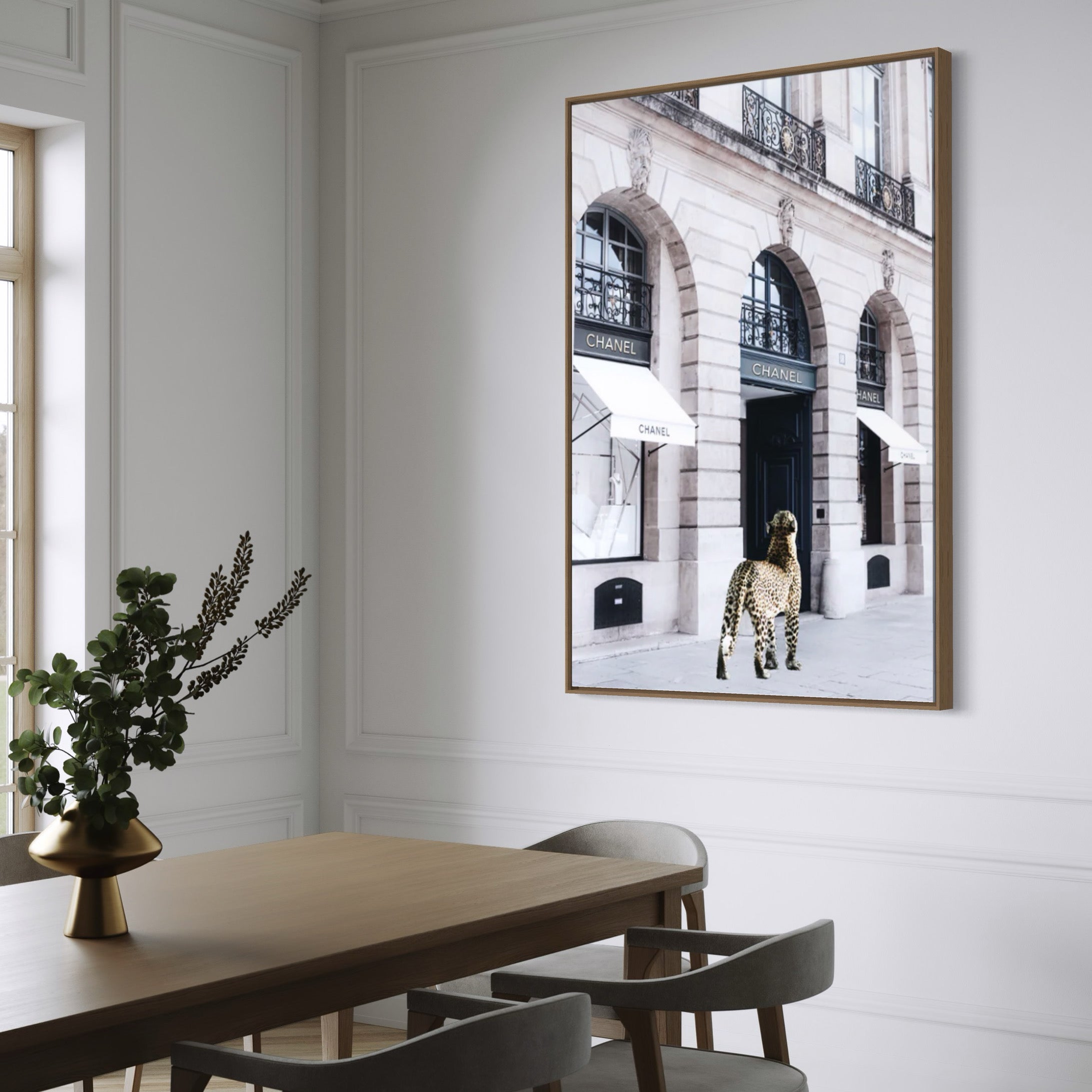 Interior Ave - Catwalk - 90cm x 60cm White Framed Artwork V355-IA-AW-CW-F9060