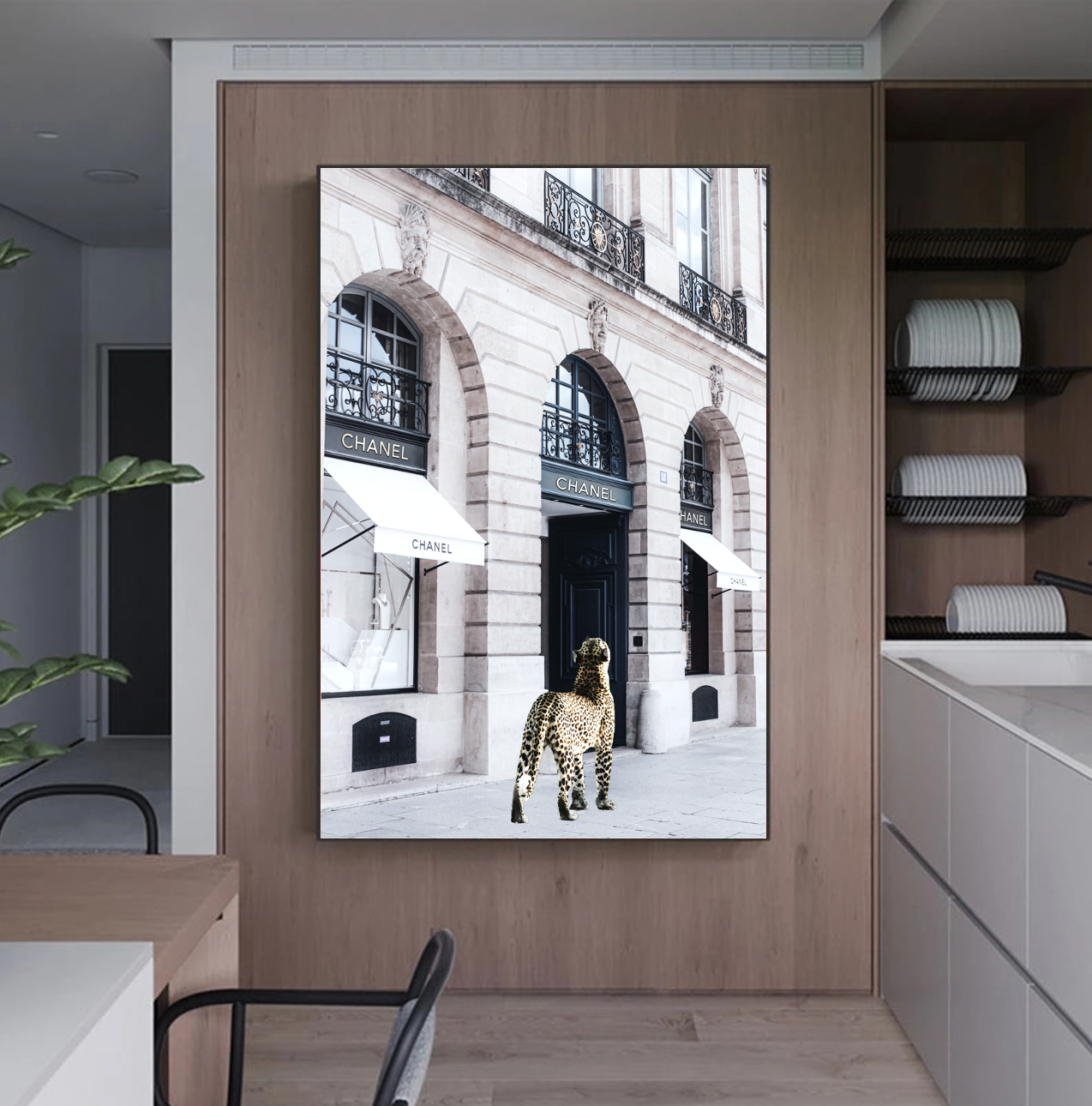 Interior Ave - Catwalk - 90cm x 60cm White Framed Artwork V355-IA-AW-CW-F9060