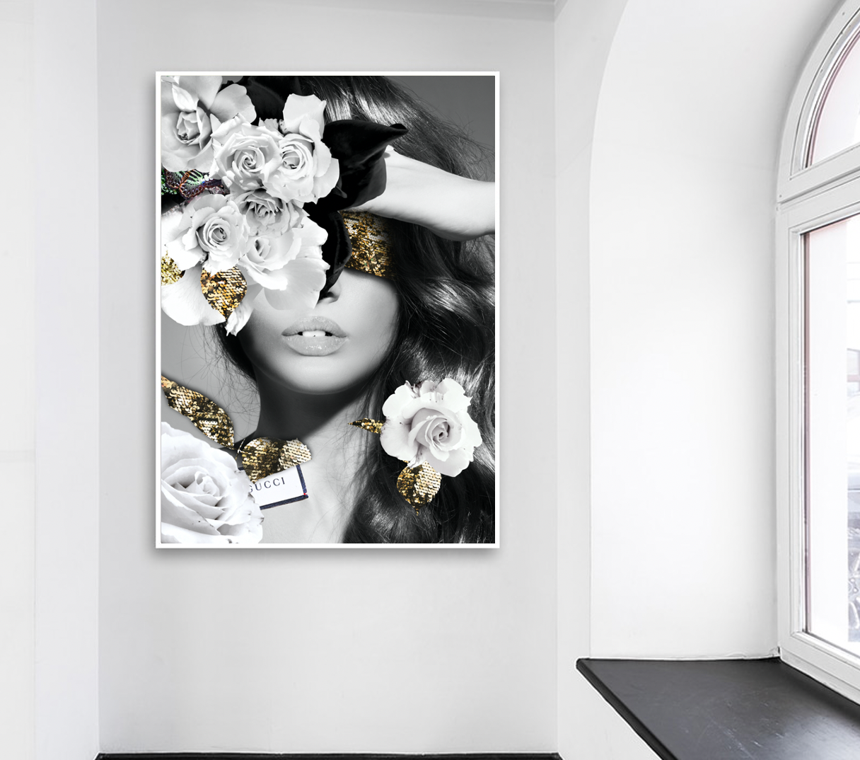 Interior Ave - Made In Italy - 90cm x 60cm White Framed Artwork V355-IA-AW-MI-F9060