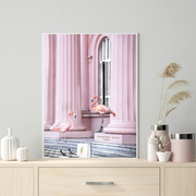 Interior Ave - Saint Pink - 90cm x 60cm White Framed Artwork V355-IA-AW-SP-F9060
