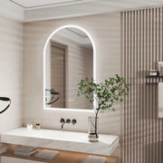 Interior Ave - 90 x 60cm Arched LED Bathroom Mirror V355-IA-BM-ARC-9060