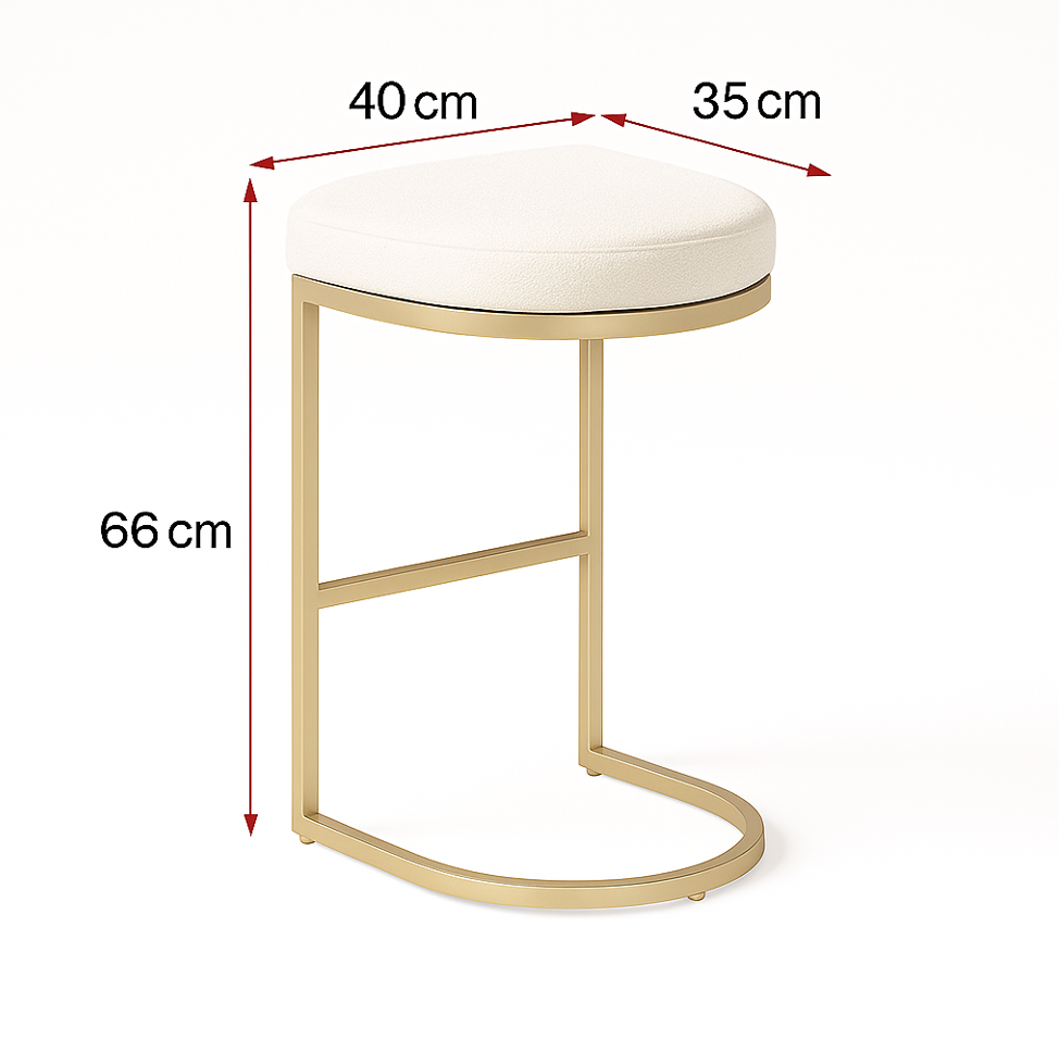 Interior Ave - Royale Oatmeal Tweed Linen Kitchen Bar Stool V355-IA-BS10-RW