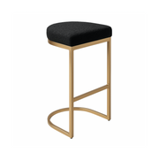 Interior Ave - Royale Black Boucle Kitchen Bar Stool V355-IA-BS8-RB