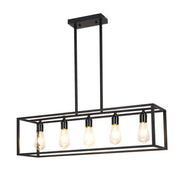 Interior Ave - Industrial 5 Light Chandelier V355-IA-C1-B