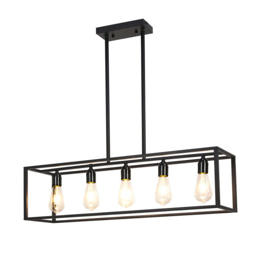 Interior Ave - Industrial 5 Light Chandelier V355-IA-C1-B