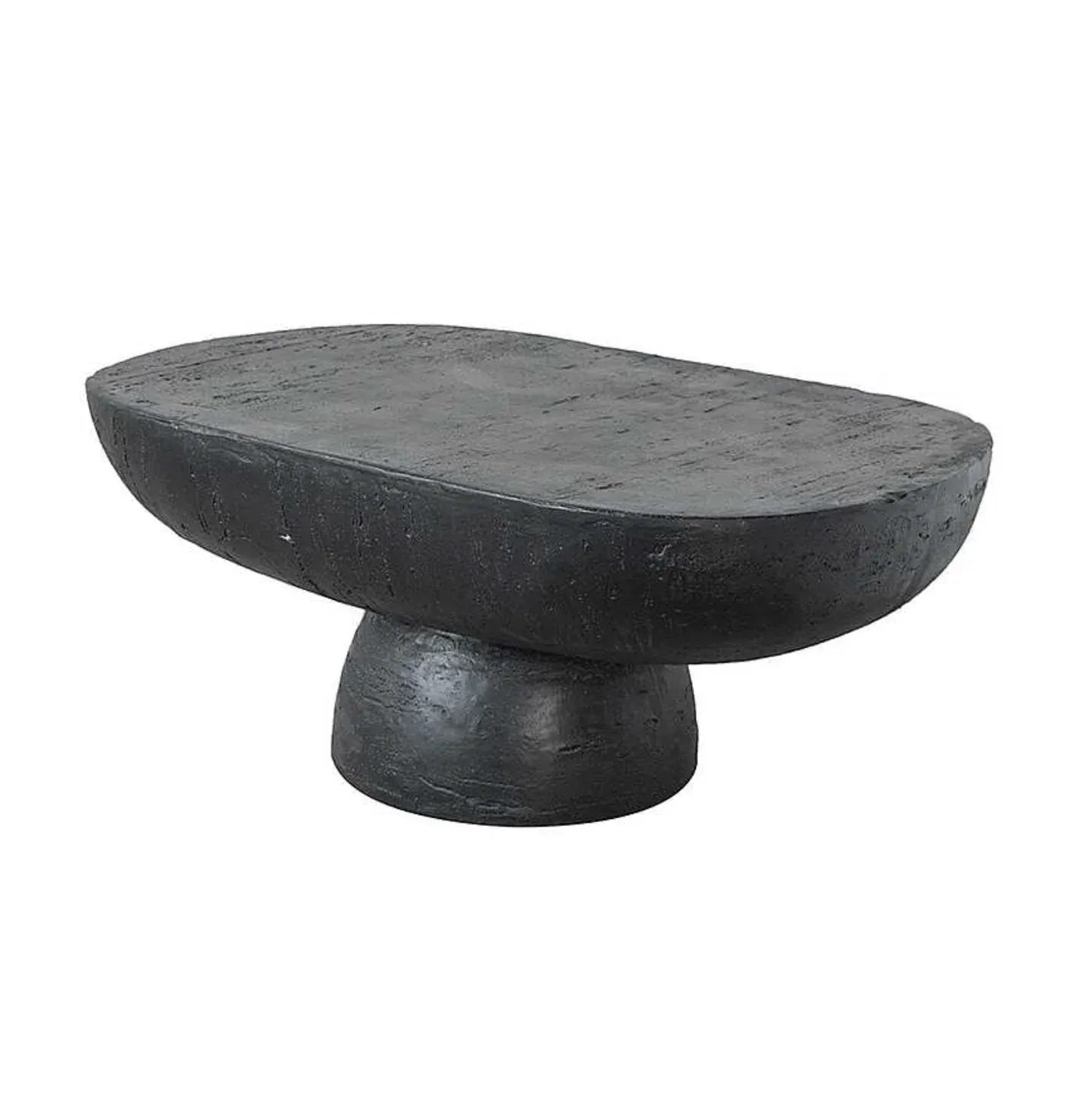 Interior Ave - Korra Sculptural Black Stone Coffee Table V355-IA-CT-KOR-BLA