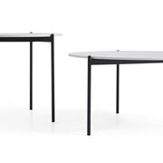 Interior Ave - Bianco Nested Coffee Table Set - White Marble Stone V355-IA-CT12-MB