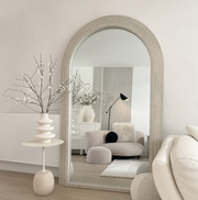 Interior Ave - Sierra Arched Step Mirror - Signature Sculptural Concrete Statement Piece V355-IA-DM-SC