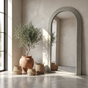 Interior Ave - Sierra Arched Step Mirror - Signature Sculptural Concrete Statement Piece V355-IA-DM-SC