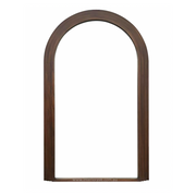 Interior Ave - Sierra Arched Step Mirror - Signature Sculptural Walnut Statement Piece V355-IA-DM-SW