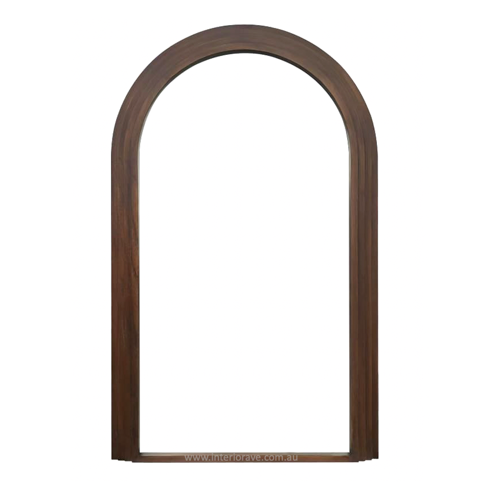 Interior Ave - Sierra Arched Step Mirror - Signature Sculptural Walnut Statement Piece V355-IA-DM-SW