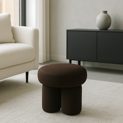 Interior Ave - Bentley Velvet Ottoman - Espresso V355-IA-O9-C