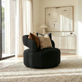 Interior Ave - Coco Milan Swivel Accent Chair - Black V355-IA-OCC-COC-BLK