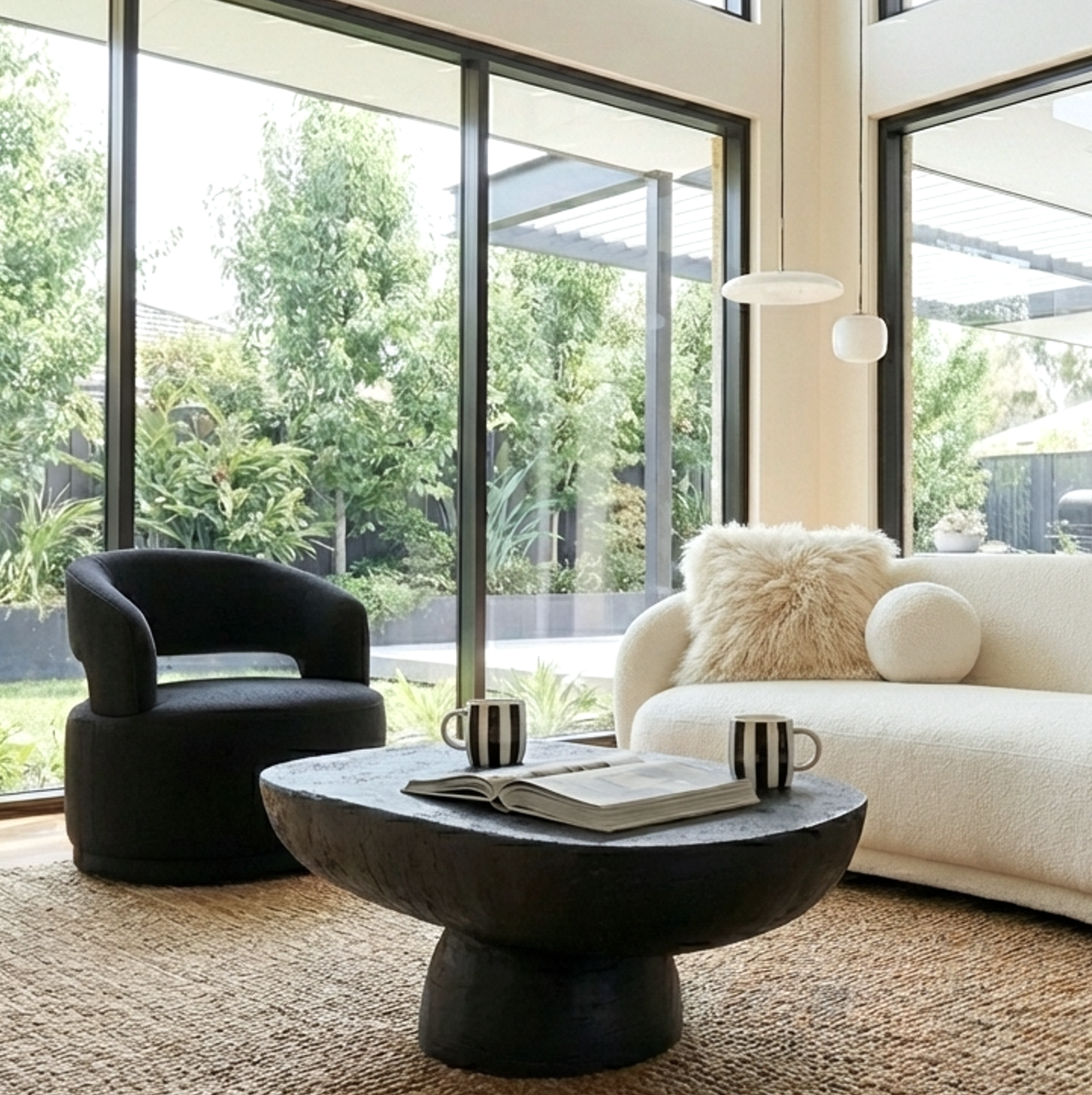 Interior Ave - Coco Milan Swivel Accent Chair - Black V355-IA-OCC-COC-BLK