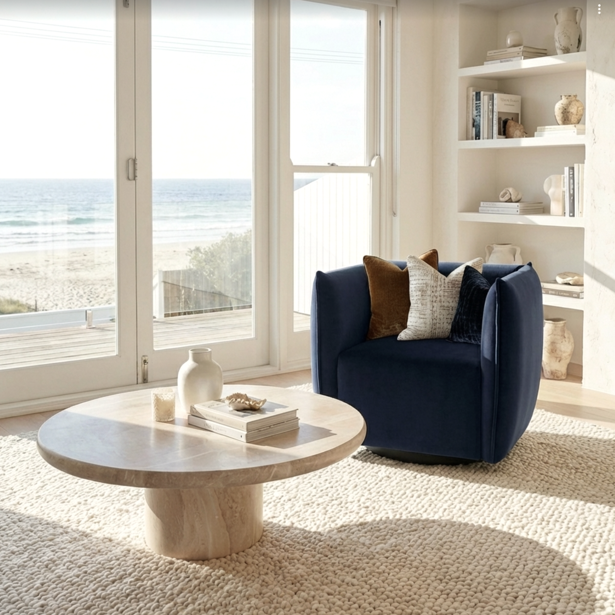 Interior Ave - Havana Velvet Accent Chair - Indigo V355-IA-OCC-HAV-INDB