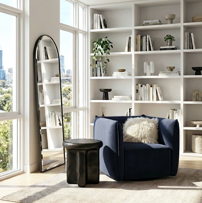Interior Ave - Havana Velvet Accent Chair - Indigo V355-IA-OCC-HAV-INDB
