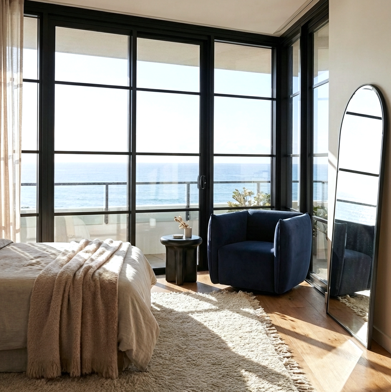 Interior Ave - Havana Velvet Accent Chair - Indigo V355-IA-OCC-HAV-INDB