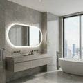 Interior Ave - 60 x 120cm Oval Frameless LED Bathroom Mirror V355-IA-OWM-60120