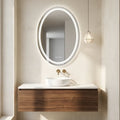 Interior Ave - 50 x 70cm Oval Frameless LED Bathroom Mirror V355-IA-OWM-70