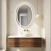 Interior Ave - 50 x 70cm Oval Frameless LED Bathroom Mirror V355-IA-OWM-70