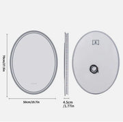 Interior Ave - 50 x 70cm Oval Frameless LED Bathroom Mirror V355-IA-OWM-70