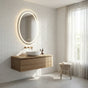 Interior Ave - 60 x 80cm Oval Frameless LED Bathroom Mirror V355-IA-OWM-80