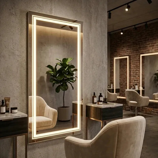 Interior Ave - 100 x 60cm Rectangle Frameless LED Bathroom Mirror V355-IA-RWM-10060