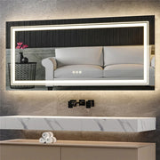 Interior Ave - 100 x 60cm Rectangle Frameless LED Bathroom Mirror V355-IA-RWM-10060